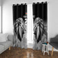 Custom Rugby Africa Kenya Window Curtain Black Kenyan 22-23 Motif - African Pride