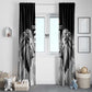 Custom Rugby Africa Kenya Window Curtain Black Kenyan 22-23 Motif - African Pride