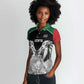 Custom Rugby Africa Kenya Women Polo Shirt Black Kenyan 22-23 Motif - African Pride