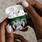 Custom Rugby Africa Kenya AirPods Case Green Kenyan 22-23 Motif