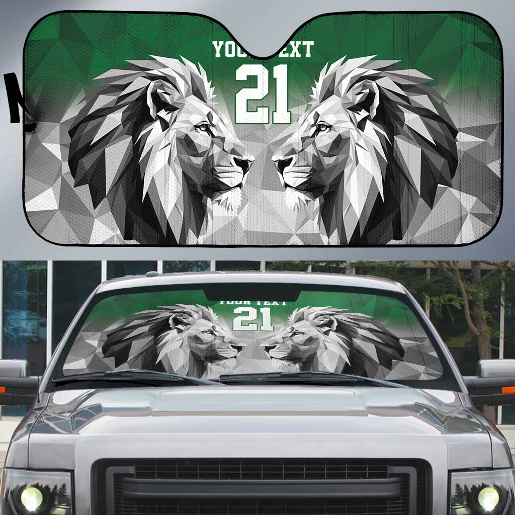 Custom Rugby Africa Kenya Auto Sun Shade Green Kenyan 22-23 Motif