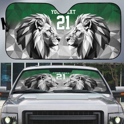 Custom Rugby Africa Kenya Auto Sun Shade Green Kenyan 22-23 Motif
