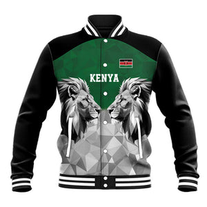Custom Rugby Africa Kenya Baseball Jacket Green Kenyan 22-23 Motif - African Pride