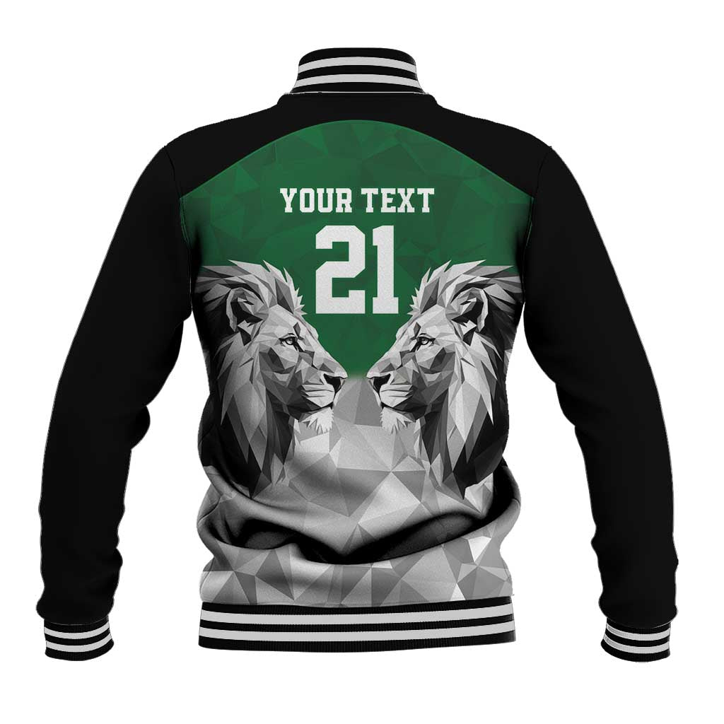 Custom Rugby Africa Kenya Baseball Jacket Green Kenyan 22-23 Motif - African Pride