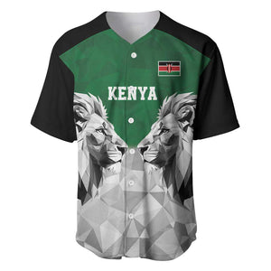 Custom Rugby Africa Kenya Baseball Jersey Green Kenyan 22-23 Motif - African Pride