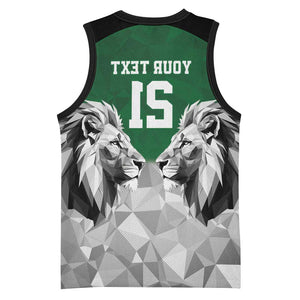 Custom Rugby Africa Kenya Basketball Jersey Green Kenyan 22-23 Motif - African Pride