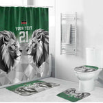 Custom Rugby Africa Kenya Bathroom Set Green Kenyan 22-23 Motif