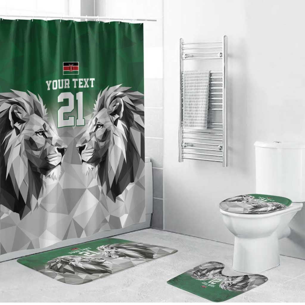 Custom Rugby Africa Kenya Bathroom Set Green Kenyan 22-23 Motif