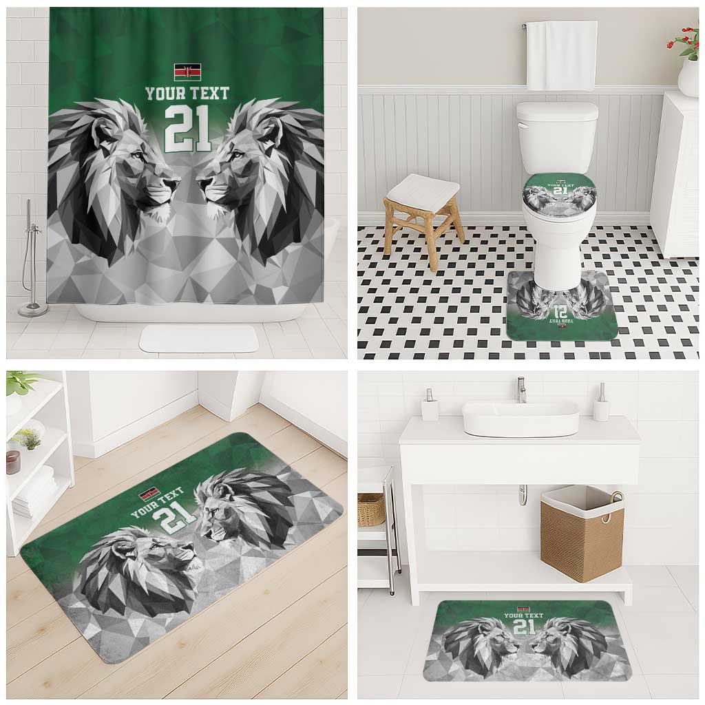 Custom Rugby Africa Kenya Bathroom Set Green Kenyan 22-23 Motif