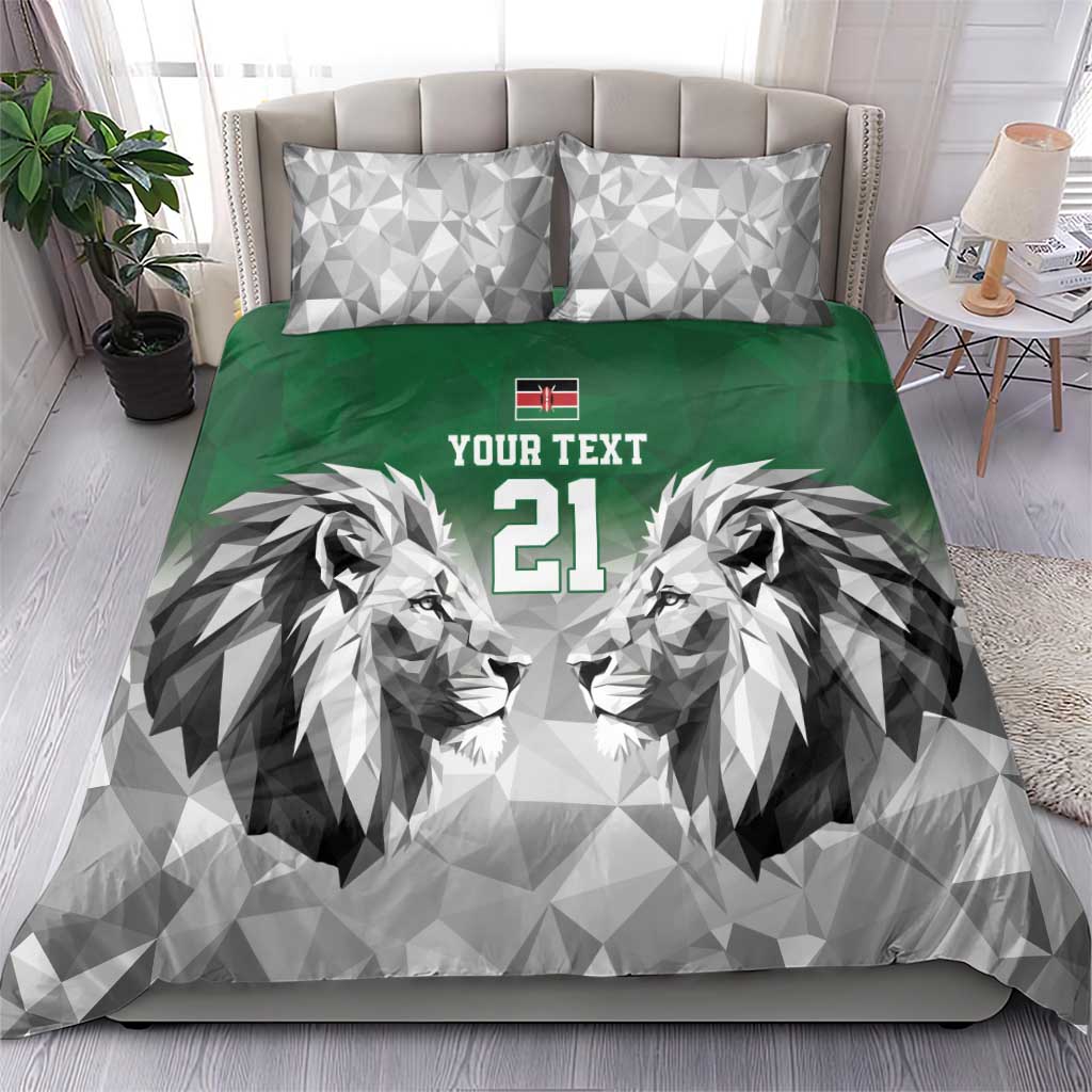 Custom Rugby Africa Kenya Bedding Set Green Kenyan 22-23 Motif - African Pride