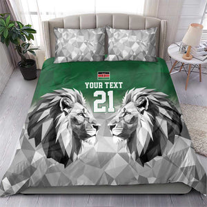 Custom Rugby Africa Kenya Bedding Set Green Kenyan 22-23 Motif - African Pride