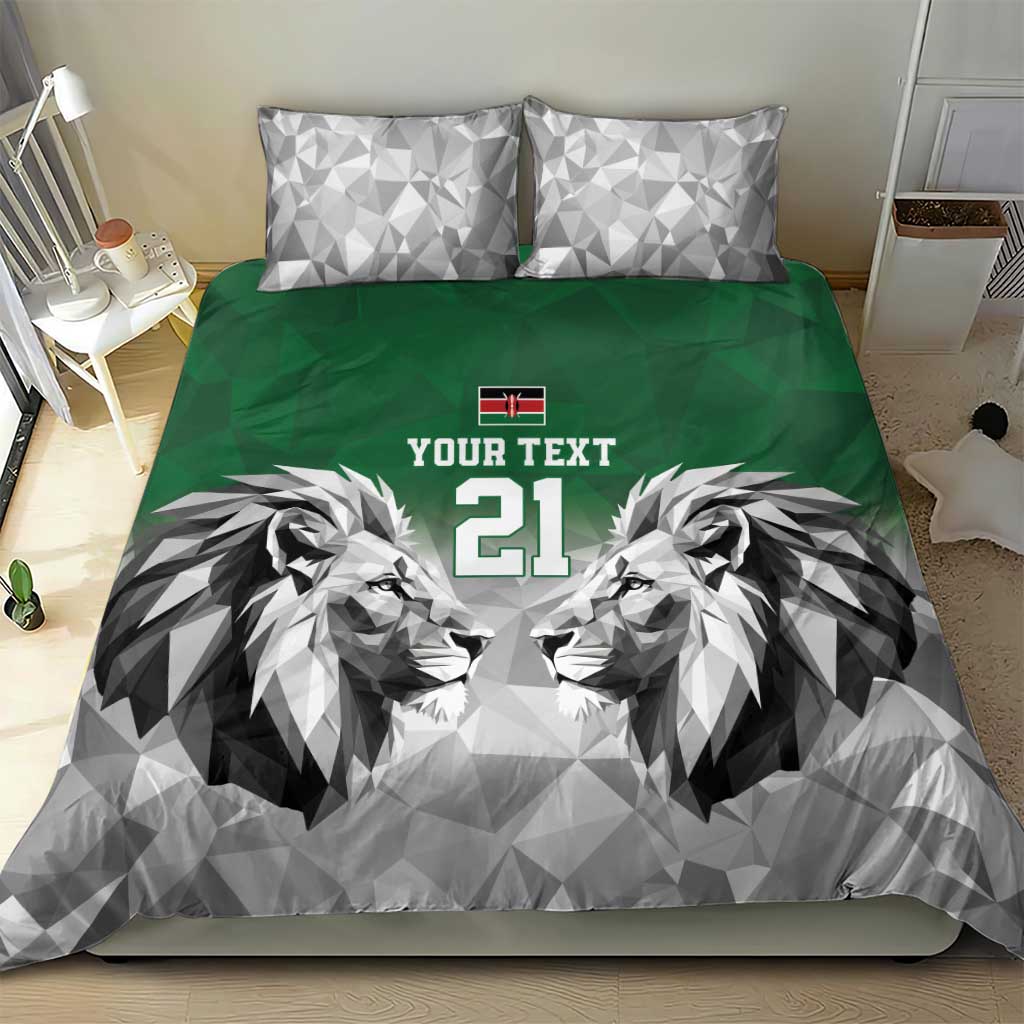 Custom Rugby Africa Kenya Bedding Set Green Kenyan 22-23 Motif - African Pride