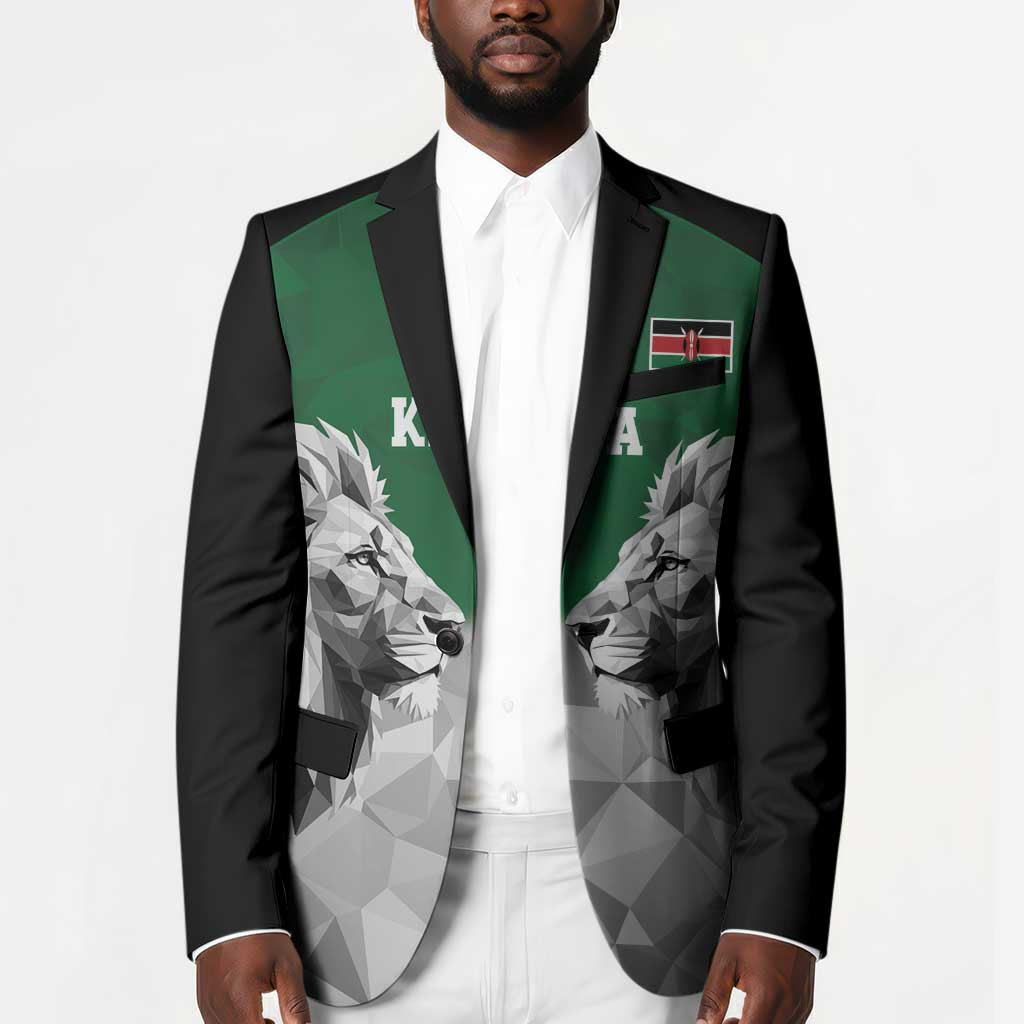 Custom Rugby Africa Kenya Blazer Green Kenyan 22-23 Motif