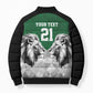 Custom Rugby Africa Kenya Bomber Puffer Jacket Green Kenyan 22-23 Motif