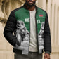 Custom Rugby Africa Kenya Bomber Puffer Jacket Green Kenyan 22-23 Motif