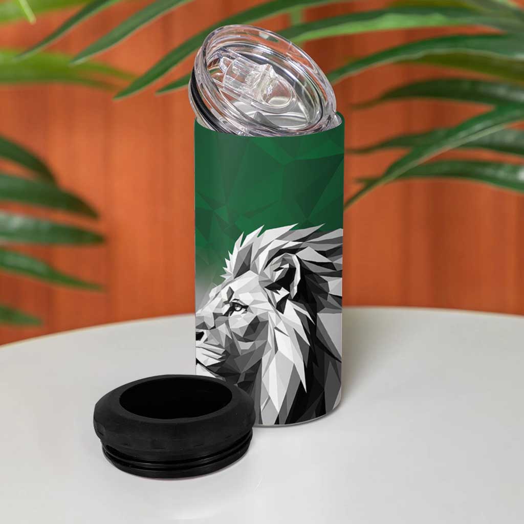Custom Rugby Africa Kenya 4 in 1 Can Cooler Tumbler Green Kenyan 22-23 Motif - African Pride