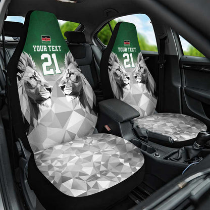 Custom Rugby Africa Kenya Car Seat Cover Green Kenyan 22-23 Motif - African Pride