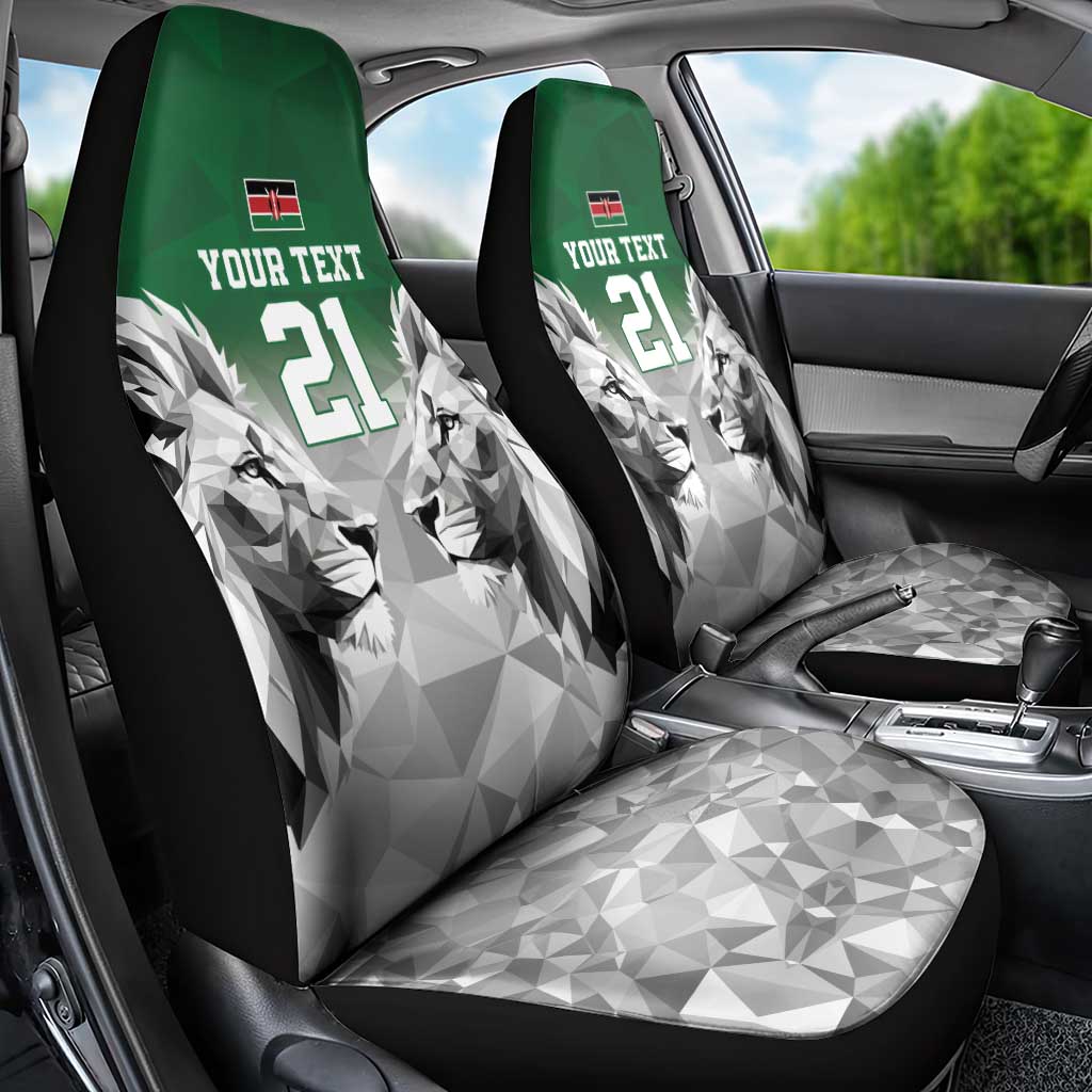 Custom Rugby Africa Kenya Car Seat Cover Green Kenyan 22-23 Motif - African Pride