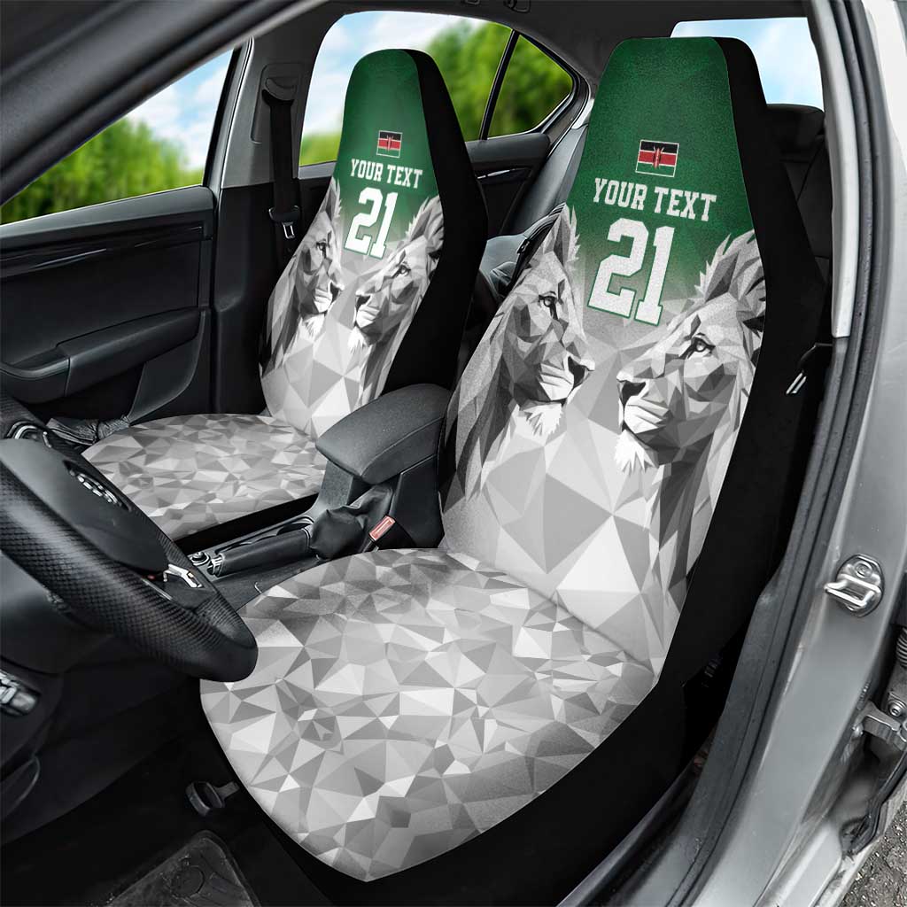 Custom Rugby Africa Kenya Car Seat Cover Green Kenyan 22-23 Motif - African Pride