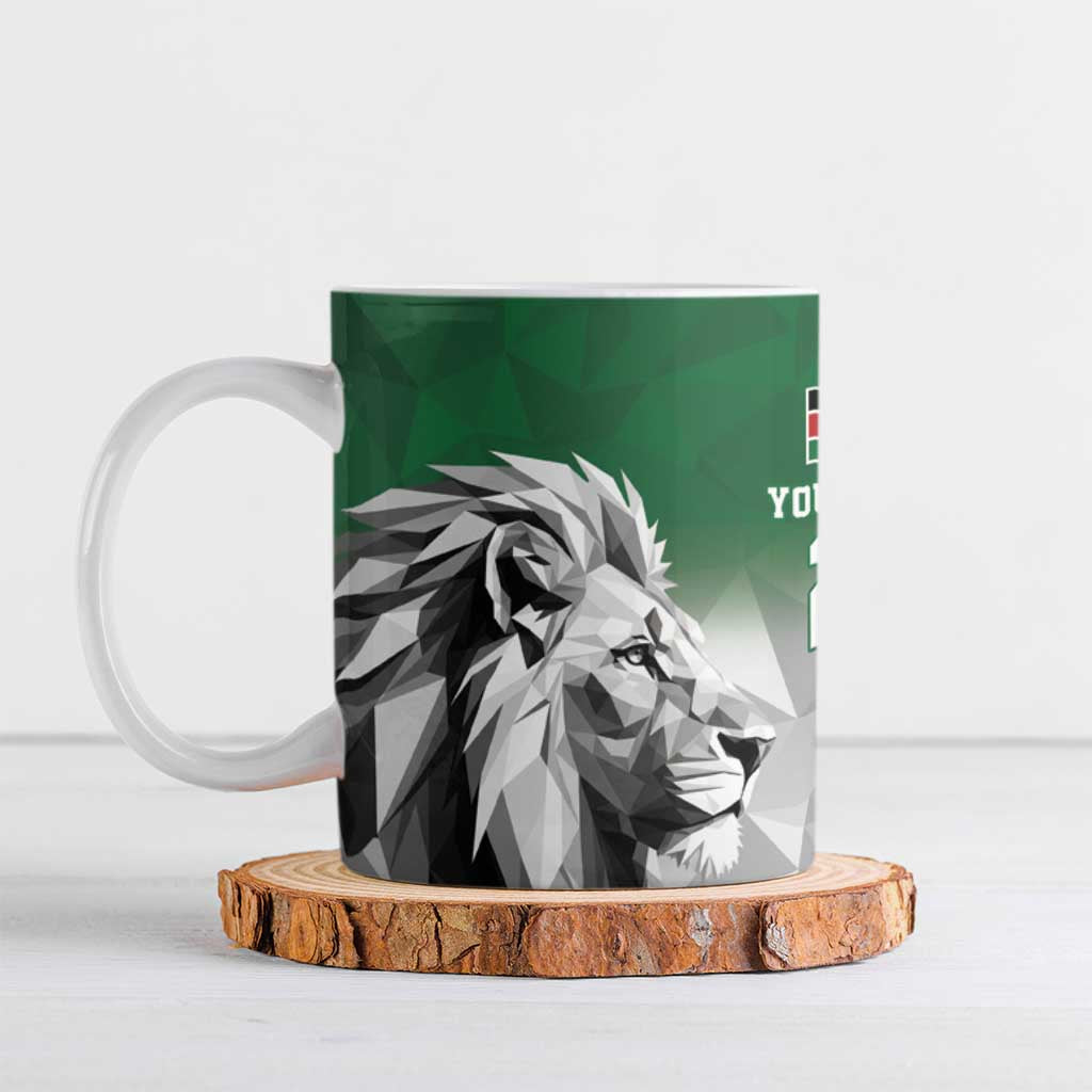 Custom Rugby Africa Kenya Ceramic Mug Green Kenyan 22-23 Motif
