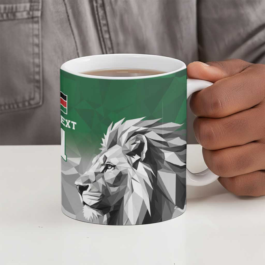 Custom Rugby Africa Kenya Ceramic Mug Green Kenyan 22-23 Motif