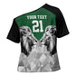 Custom Rugby Africa Kenya Cross Shoulder Shirt Green Kenyan 22-23 Motif