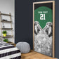 Custom Rugby Africa Kenya Door Cover Green Kenyan 22-23 Motif