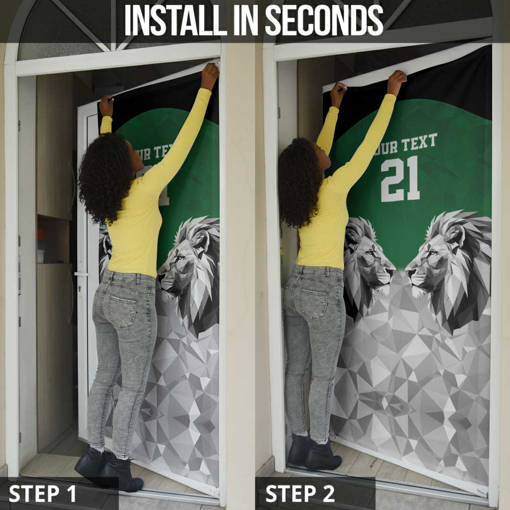 Custom Rugby Africa Kenya Door Cover Green Kenyan 22-23 Motif