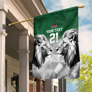 Custom Rugby Africa Kenya Garden Flag Green Kenyan 22-23 Motif - African Pride