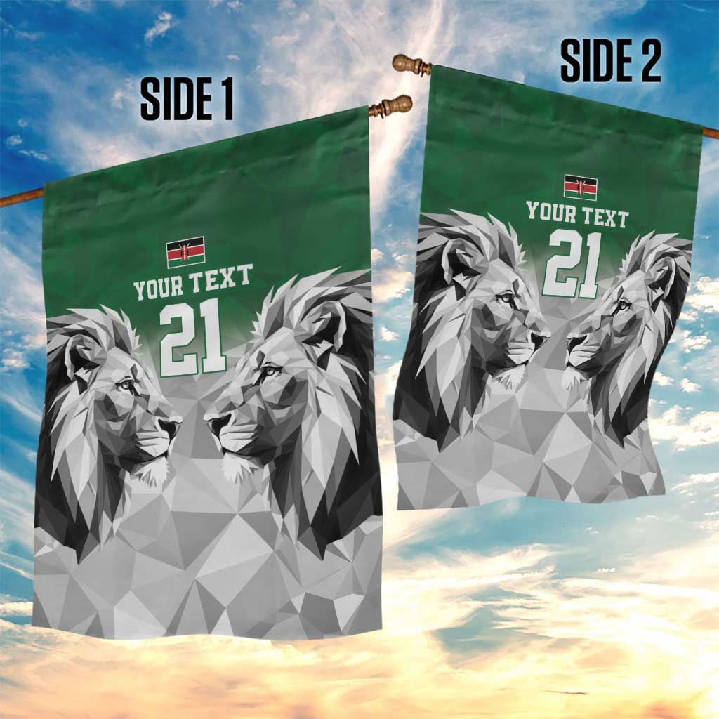 Custom Rugby Africa Kenya Garden Flag Green Kenyan 22-23 Motif - African Pride