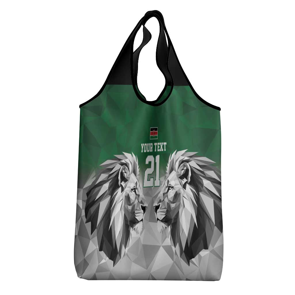 Custom Rugby Africa Kenya Grocery Bag Green Kenyan 22-23 Motif - African Pride