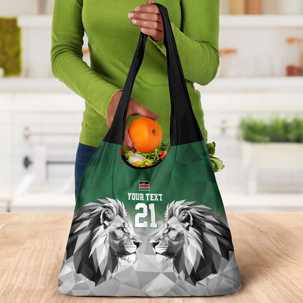 Custom Rugby Africa Kenya Grocery Bag Green Kenyan 22-23 Motif - African Pride
