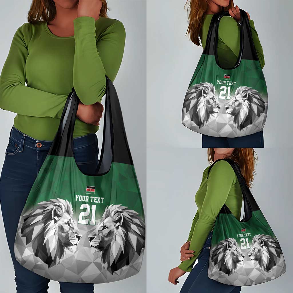 Custom Rugby Africa Kenya Grocery Bag Green Kenyan 22-23 Motif - African Pride