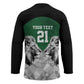 Custom Rugby Africa Kenya Hockey Jersey Green Kenyan 22-23 Motif