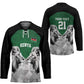 Custom Rugby Africa Kenya Hockey Jersey Green Kenyan 22-23 Motif