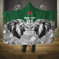 Custom Rugby Africa Kenya Hooded Blanket Green Kenyan 22-23 Motif - African Pride