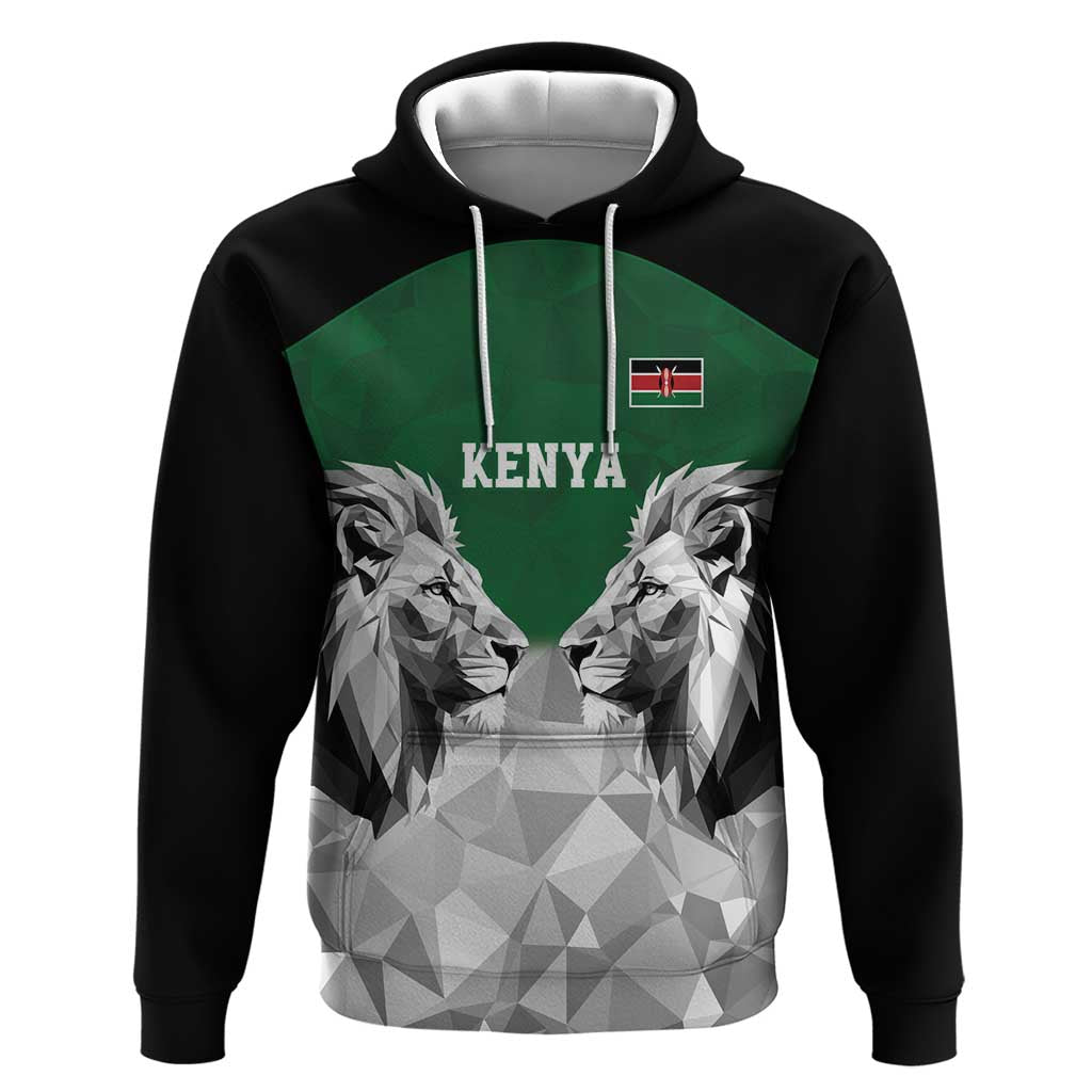 Custom Rugby Africa Kenya Hoodie Green Kenyan 22-23 Motif - African Pride