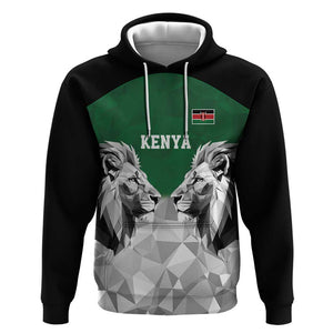 Custom Rugby Africa Kenya Hoodie Green Kenyan 22-23 Motif - African Pride
