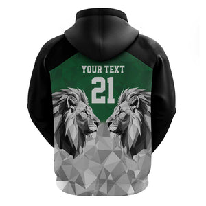 Custom Rugby Africa Kenya Hoodie Green Kenyan 22-23 Motif - African Pride
