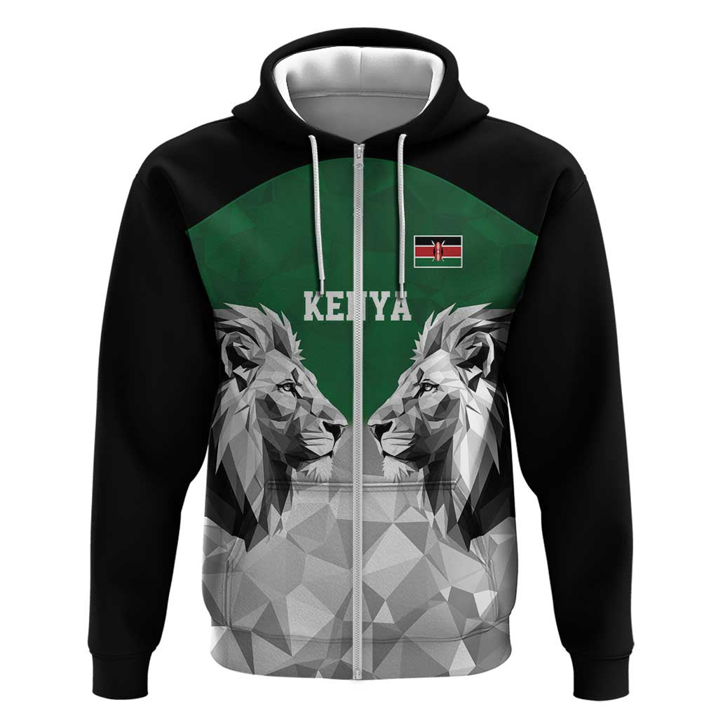 Custom Rugby Africa Kenya Hoodie Green Kenyan 22-23 Motif - African Pride