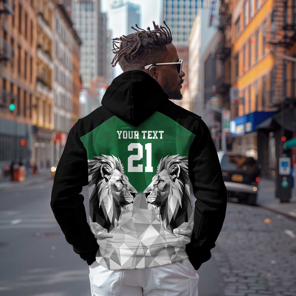 Custom Rugby Africa Kenya Hoodie Green Kenyan 22-23 Motif - African Pride