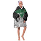 Custom Rugby Africa Kenya Kid Wearable Blanket Hoodie Green Kenyan 22-23 Motif - African Pride