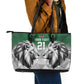 Custom Rugby Africa Kenya Leather Tote Bag Green Kenyan 22-23 Motif - African Pride
