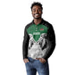 Custom Rugby Africa Kenya Long Sleeve Polo Shirt Green Kenyan 22-23 Motif - African Pride
