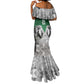 Custom Rugby Africa Kenya Mermaid Dress Green Kenyan 22-23 Motif - African Pride