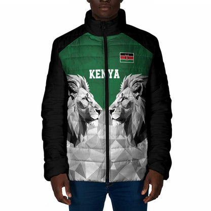 Custom Rugby Africa Kenya Padded Jacket Green Kenyan 22-23 Motif