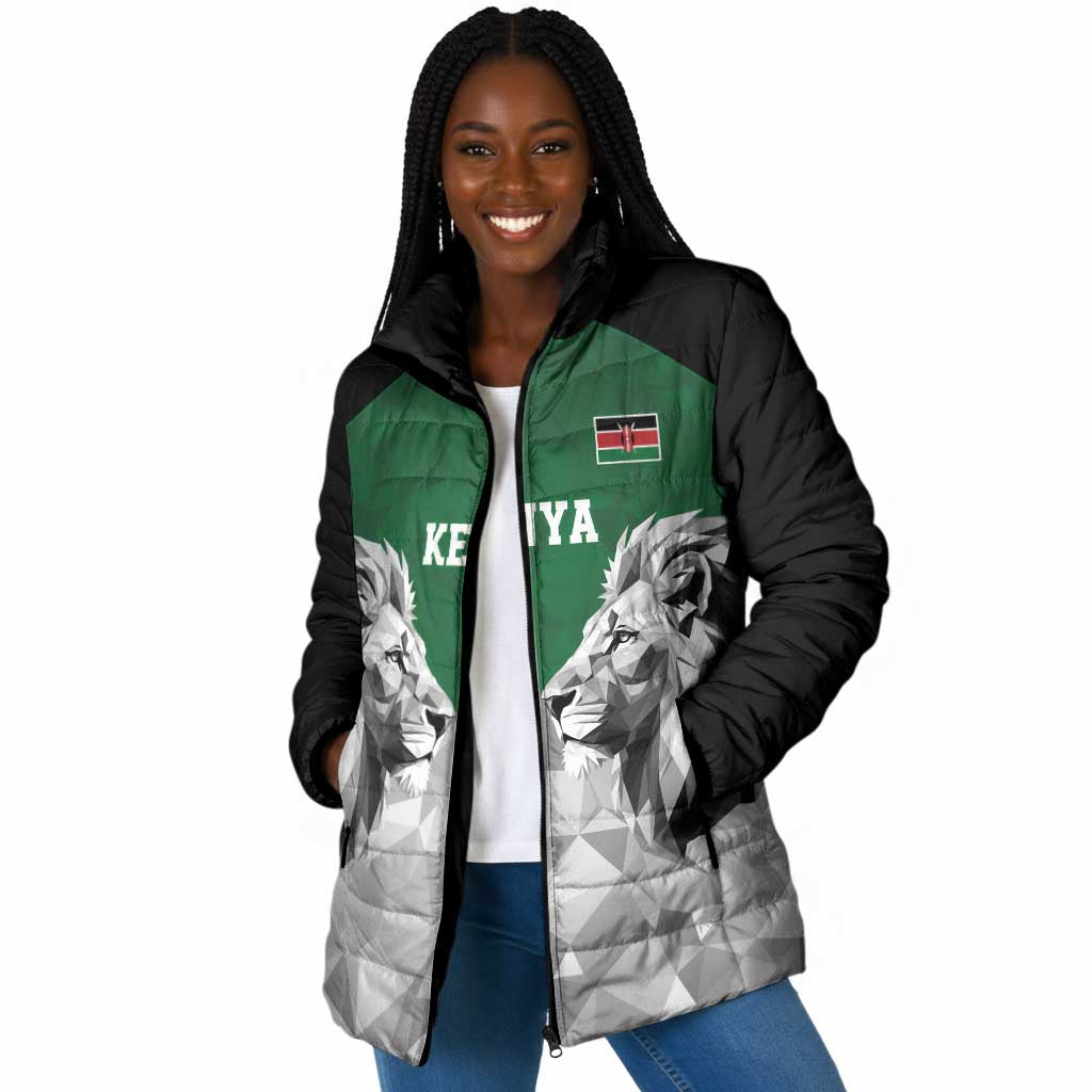 Custom Rugby Africa Kenya Padded Jacket Green Kenyan 22-23 Motif