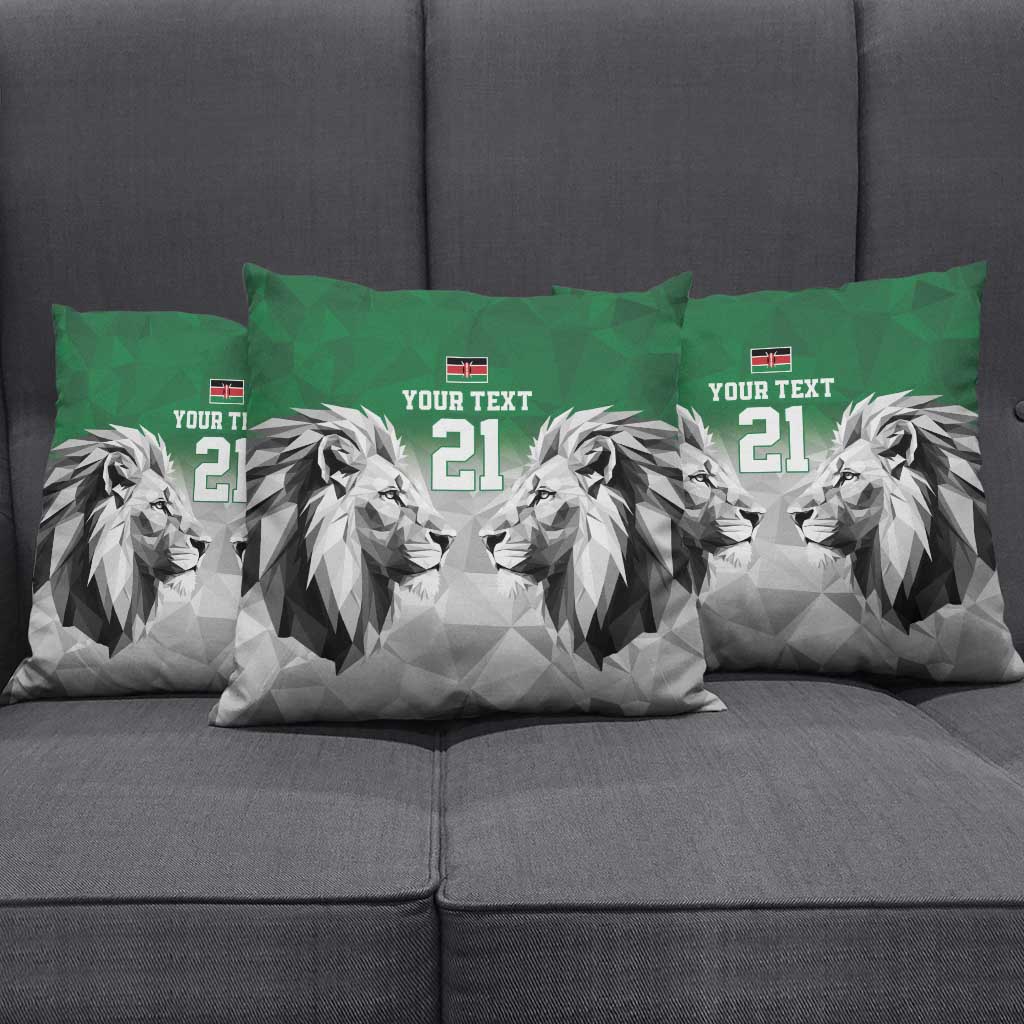 Custom Rugby Africa Kenya Pillow Cover Green Kenyan 22-23 Motif