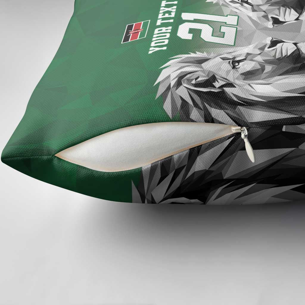 Custom Rugby Africa Kenya Pillow Cover Green Kenyan 22-23 Motif
