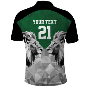Custom Rugby Africa Kenya Polo Shirt Green Kenyan 22-23 Motif - African Pride